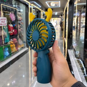 پنکه دستی شارژی فانتزی طرح شاخ گوزنی