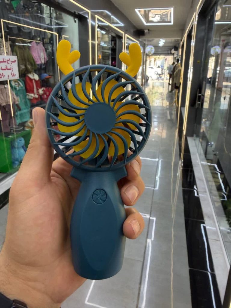 پنکه دستی فانتزی طرح شاخ گوزنی