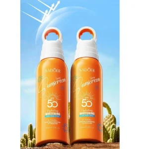 اسپری ضدآفتاب بدون رنگ سادور SPF 50