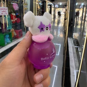 عطر بیبی لاو بنفش با عروسک پولیشی فانتزی