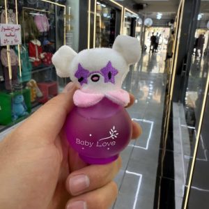 عطر بیبی لاو بنفش با عروسک پولیشی فانتزی